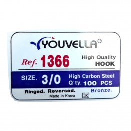 YOUVELLA NEEDLE 1366 NO:3/0 WITH HOLE (00041270)